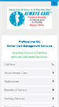 Mobile Screenshot of alwayscare.com